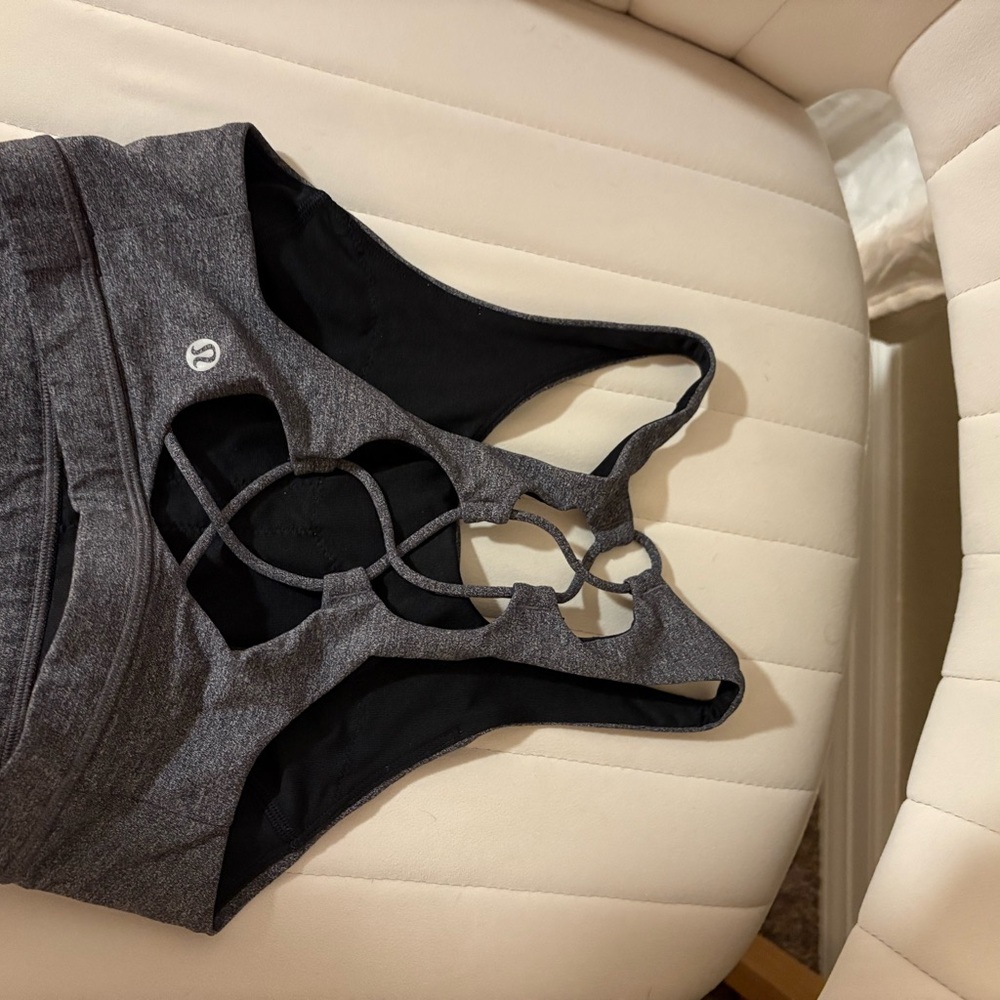 lululemon athletica Charcoal Sports Bra